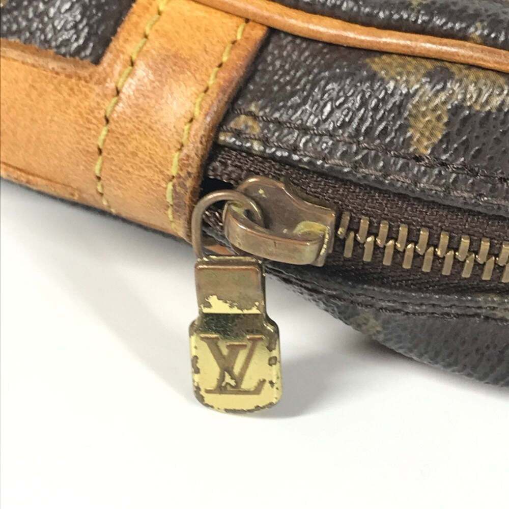 LOUIS VUITTON Authentic Brown Monogram Canvas Pochette Shoulder Bag - Picture 7 of 15